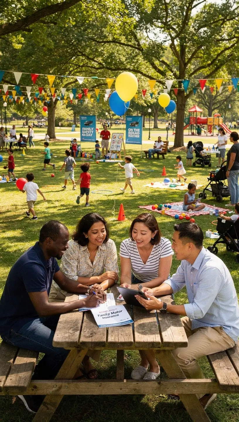 Grafika przedstawiająca różne rodzaje ubezpieczeń samochodowych, w tym odpowiedzialności cywilnej.